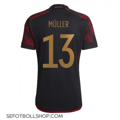 Billiga Tyskland Thomas Muller #13 Borta fotbollskläder VM 2022 Kortärmad